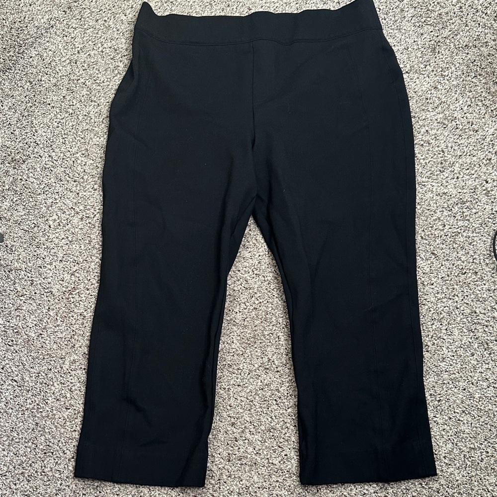 Spanx Black perfect kick flare Pants SZ 2x   stretch office career work wear - Picture 4 of 8
